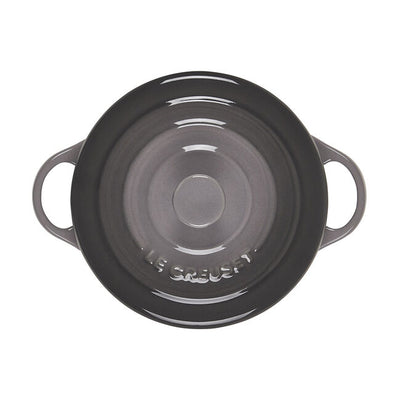 Le Creuset Stoneware Mini Round Cocotte, 14-Ounces, Oyster - Kitchen Universe