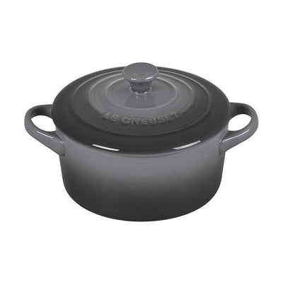 Le Creuset Stoneware Mini Round Cocotte, 14-Ounces, Oyster - Kitchen Universe