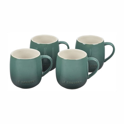 Le Creuset Heritage Stoneware Mugs Set of 4, 13-Ounce, Artichaut - Kitchen Universe