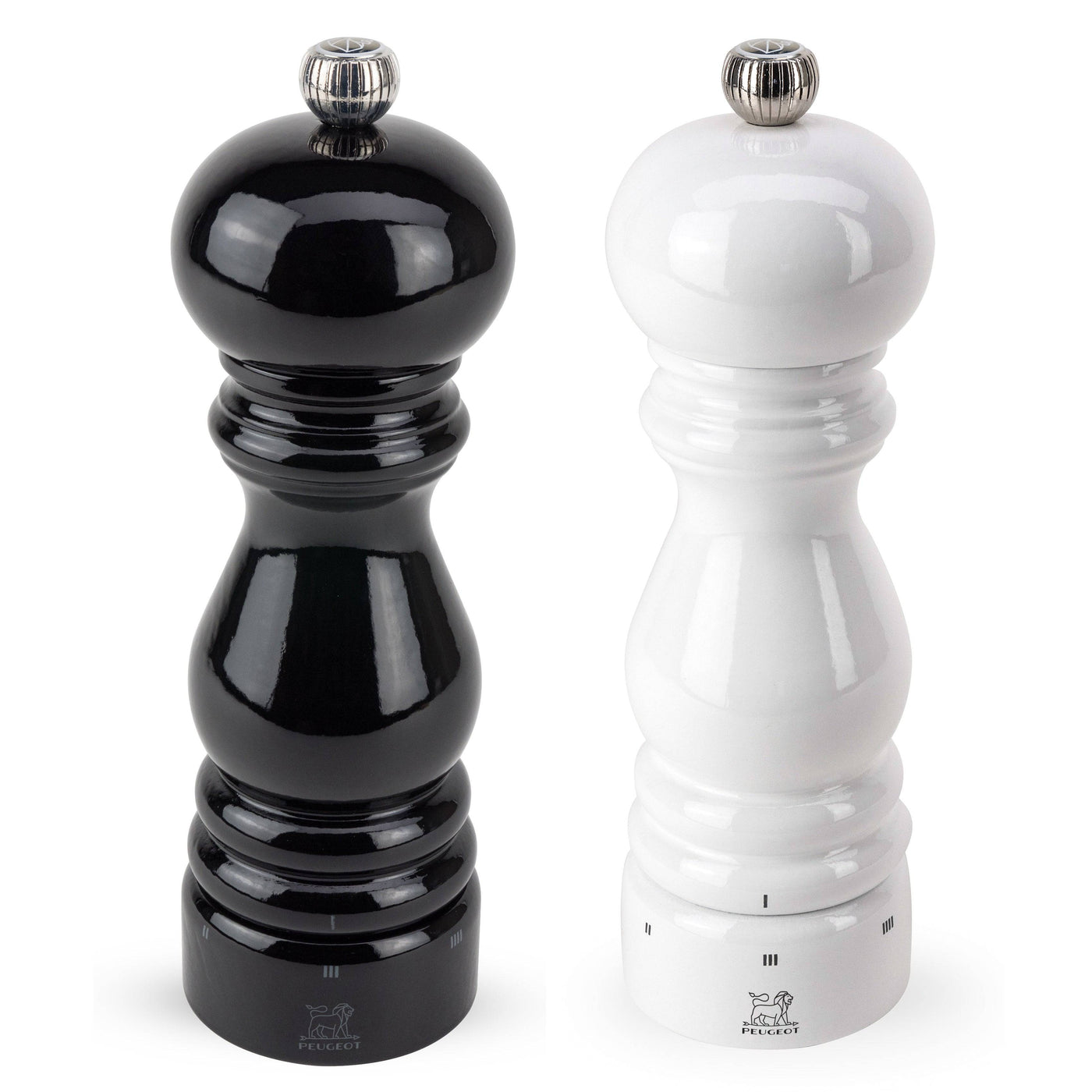 Peugeot Paris u'Select Pepper & Salt Mill, Black & White Lacquer, 7-in - Kitchen Universe