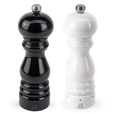 Peugeot Paris u'Select Pepper & Salt Mill, Black & White Lacquer, 7-in - Kitchen Universe