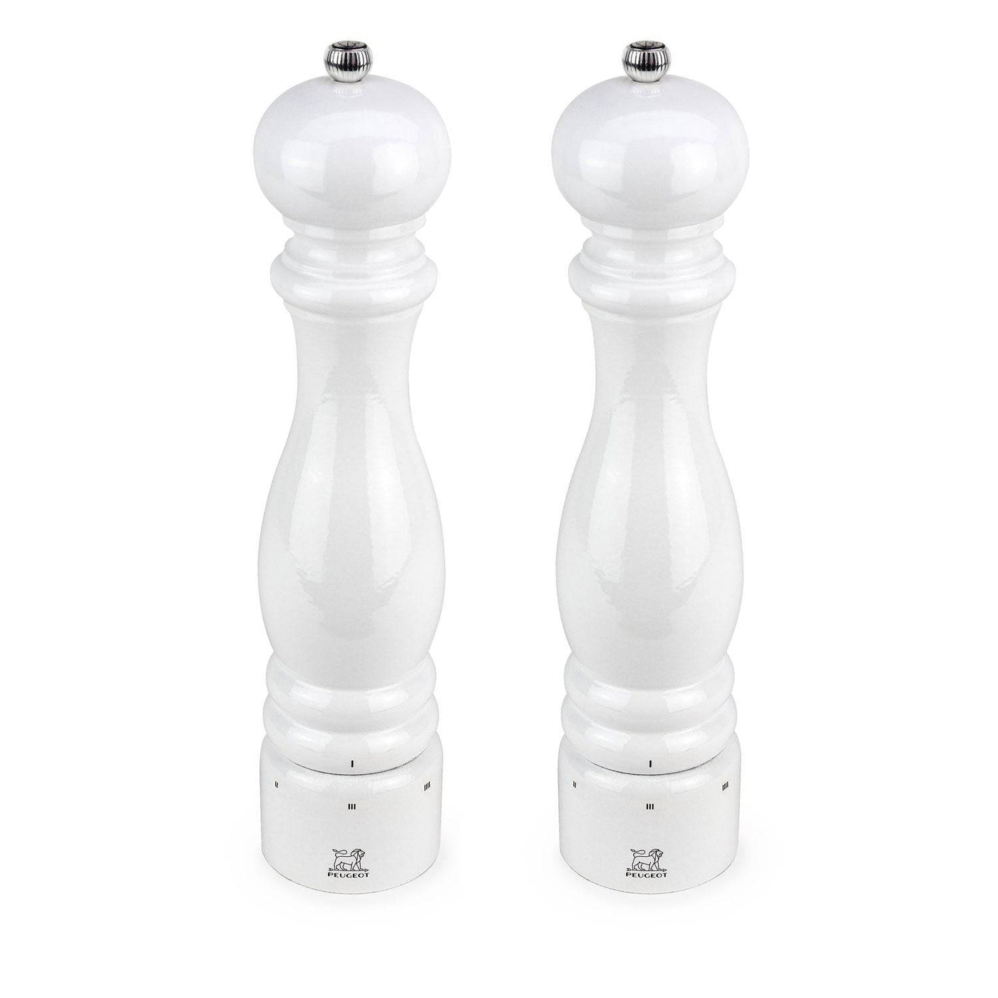 Peugeot Paris u'Select White Lacquer Pepper & Salt Mill Set, 12-in - Kitchen Universe