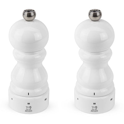 Peugeot Paris u'Select White Lacquer Pepper & Salt Mill Set, 4.75-in - Kitchen Universe