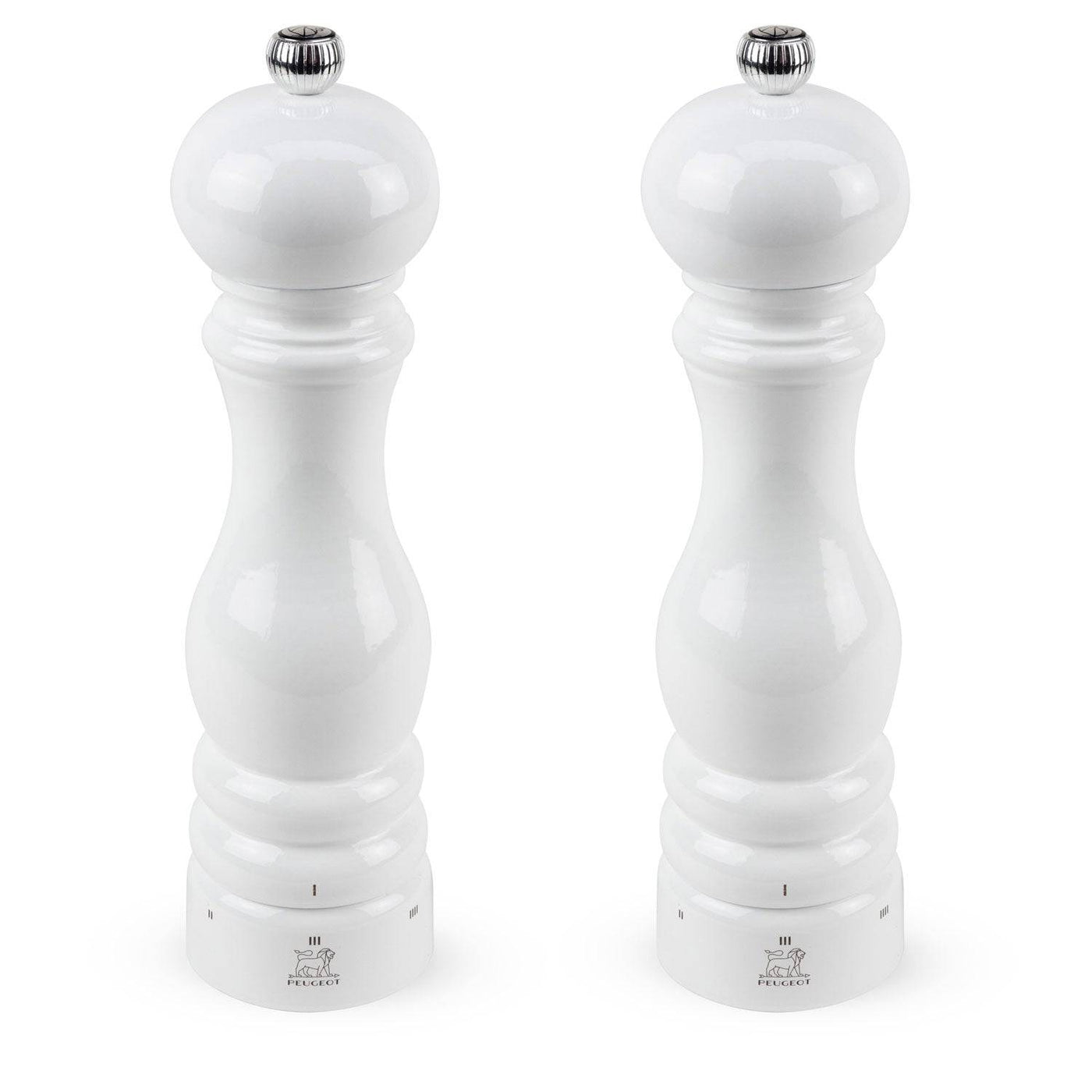 Peugeot Paris u'Select White Lacquer Pepper & Salt Mill Set,  9-in - Kitchen Universe
