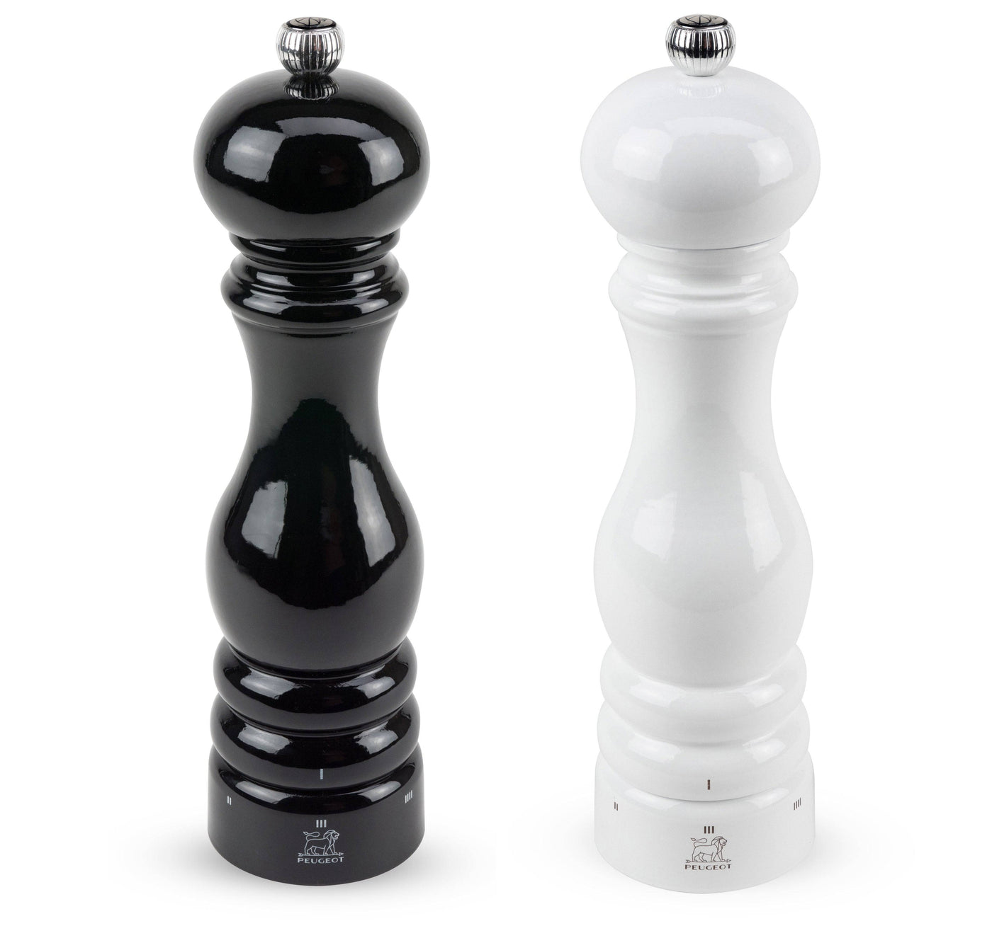 Peugeot Paris u'Select Pepper & Salt Mill, Black & White Lacquer 9-in - Kitchen Universe