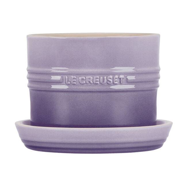 Le Creuset Stoneware Herb Planter with Tray, 5.5-Inches, Provence - Kitchen Universe