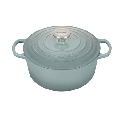 Le Creuset Signature Enameled Cast Iron Round Dutch Oven With Lid, 4.5-Quart, Sea Salt - Kitchen Universe