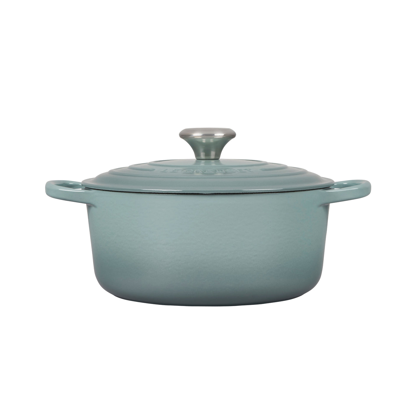 Le Creuset Signature Enameled Cast Iron Round Dutch Oven With Lid, 4.5-Quart, Sea Salt - Kitchen Universe