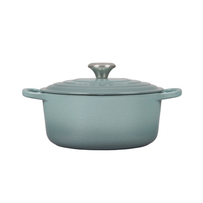 Le Creuset Signature Enameled Cast Iron Round Dutch Oven With Lid, 4.5-Quart, Sea Salt - Kitchen Universe