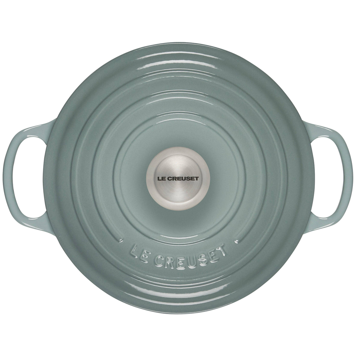 Le Creuset Signature Enameled Cast Iron Round Dutch Oven With Lid, 4.5-Quart, Sea Salt - Kitchen Universe