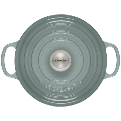 Le Creuset Signature Enameled Cast Iron Round Dutch Oven With Lid, 4.5-Quart, Sea Salt - Kitchen Universe