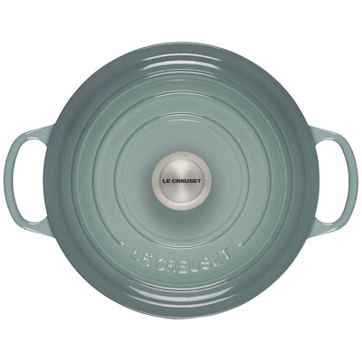 Le Creuset Signature Enameled Cast Iron Round Dutch Oven With Lid, 5.5-Quart, Sea Salt - Kitchen Universe