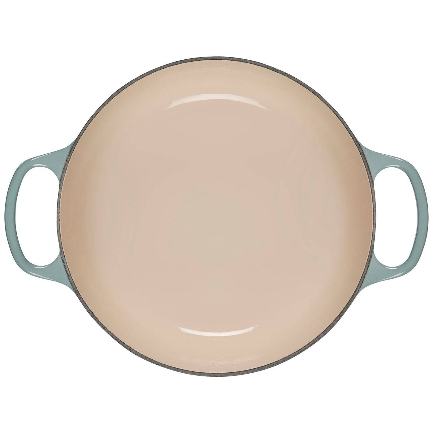 Le Creuset Signature Enameled Cast Iron Round Dutch Oven With Lid, 5.5-Quart, Sea Salt - Kitchen Universe