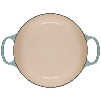 Le Creuset Signature Enameled Cast Iron Round Dutch Oven With Lid, 5.5-Quart, Sea Salt - Kitchen Universe