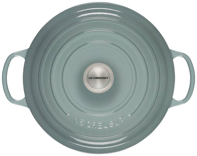Le Creuset Signature Enameled Cast Iron Round Dutch Oven, 7.25-Quart, Sea Salt - Kitchen Universe