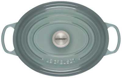 Le Creuset Signature Enameled Cast Iron Oval Dutch Oven, 6.75-Quart, Sea Salt - Kitchen Universe