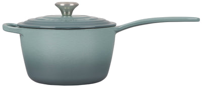 Le Creuset Signature Enameled Cast Iron Sauce Pan with Lid, 2.25-Quart, Sea Salt - Kitchen Universe