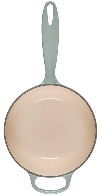 Le Creuset Signature Enameled Cast Iron Sauce Pan with Lid, 2.25-Quart, Sea Salt - Kitchen Universe