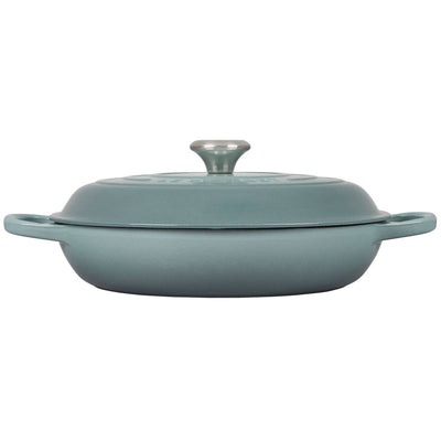 Le Creuset Signature Enameled Cast Iron Braiser, 3.5-Quart, Sea Salt - Kitchen Universe