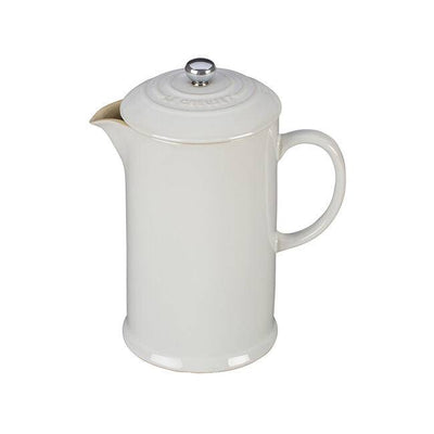 Le Creuset Stoneware French Press, 34-Ounces, White - Kitchen Universe