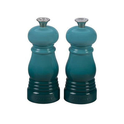 Le Creuset Petite Salt and Pepper Mill Set, Caribbean - Kitchen Universe