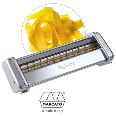 Marcato Atlas Reginette Pasta Cutter Attachment, Flat Noodle with Flute Edges - Kitchen Universe