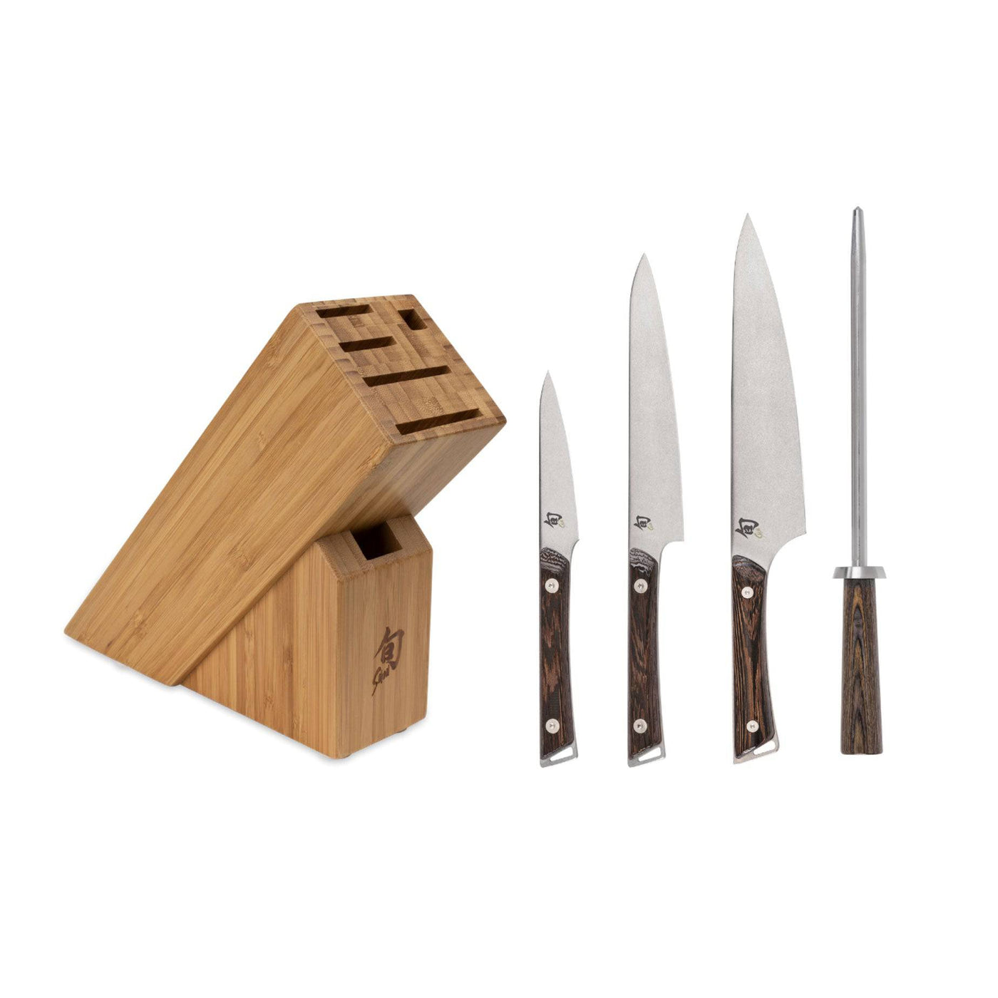 Shun Kanso 5-Piece Starter Set with Slimline Block - Kitchen Universe