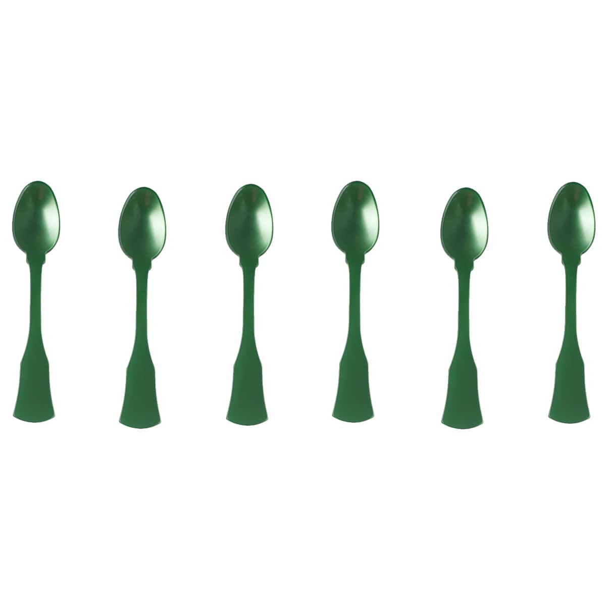 Sabre Honorine 6-Piece Demi-Tasse Spoon Set, Garden Green - Kitchen Universe