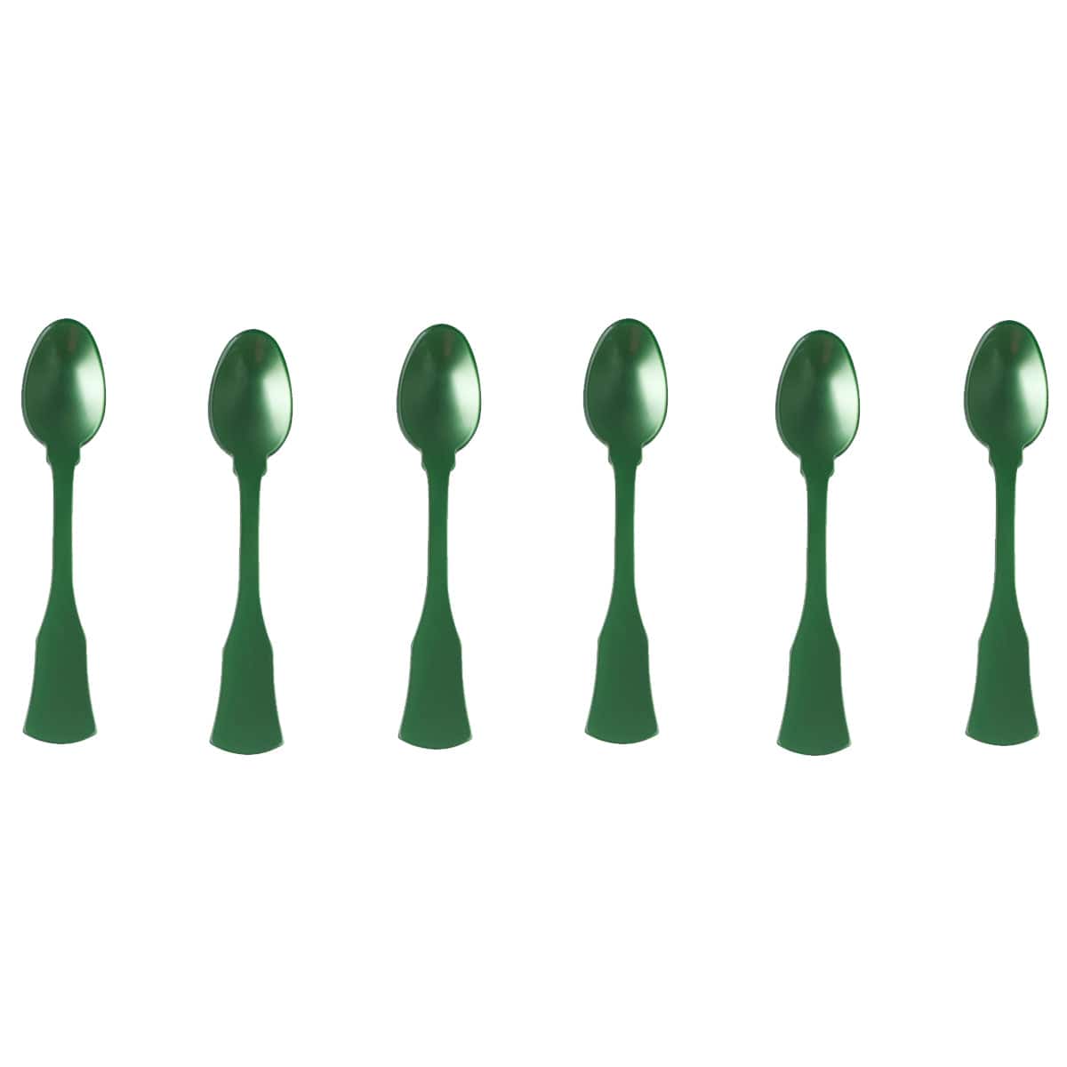 Sabre Honorine 6-Piece Demi-Tasse Spoon Set, Garden Green - Kitchen Universe