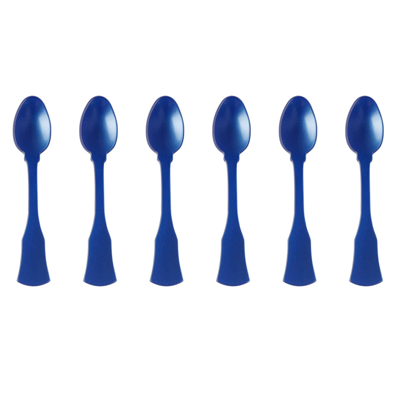 Sabre Honorine 6-Piece Demi-Tasse Spoon Set, Lapis Blue - Kitchen Universe