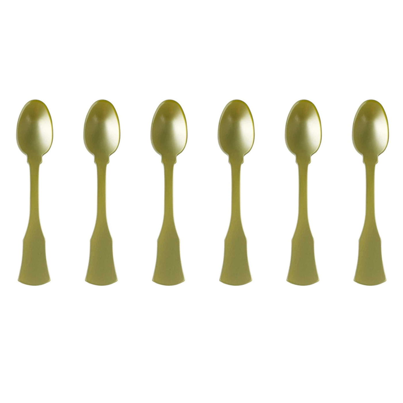 Sabre Honorine 6-Piece Demi-Tasse Spoon Set, Moss - Kitchen Universe