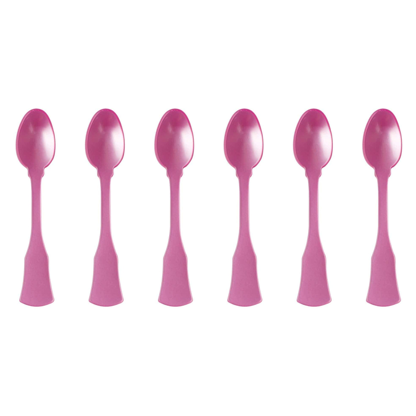 Sabre Honorine 6-Piece Demi-Tasse Spoon Set, Pink - Kitchen Universe