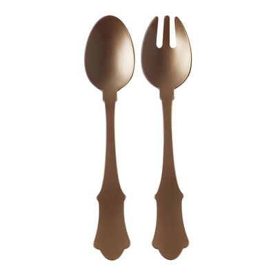 Sabre Honorine Salad Servers Set, Caramel - Kitchen Universe