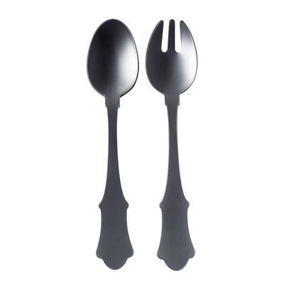 Sabre Honorine Salad Servers Set, Dark Grey - Kitchen Universe