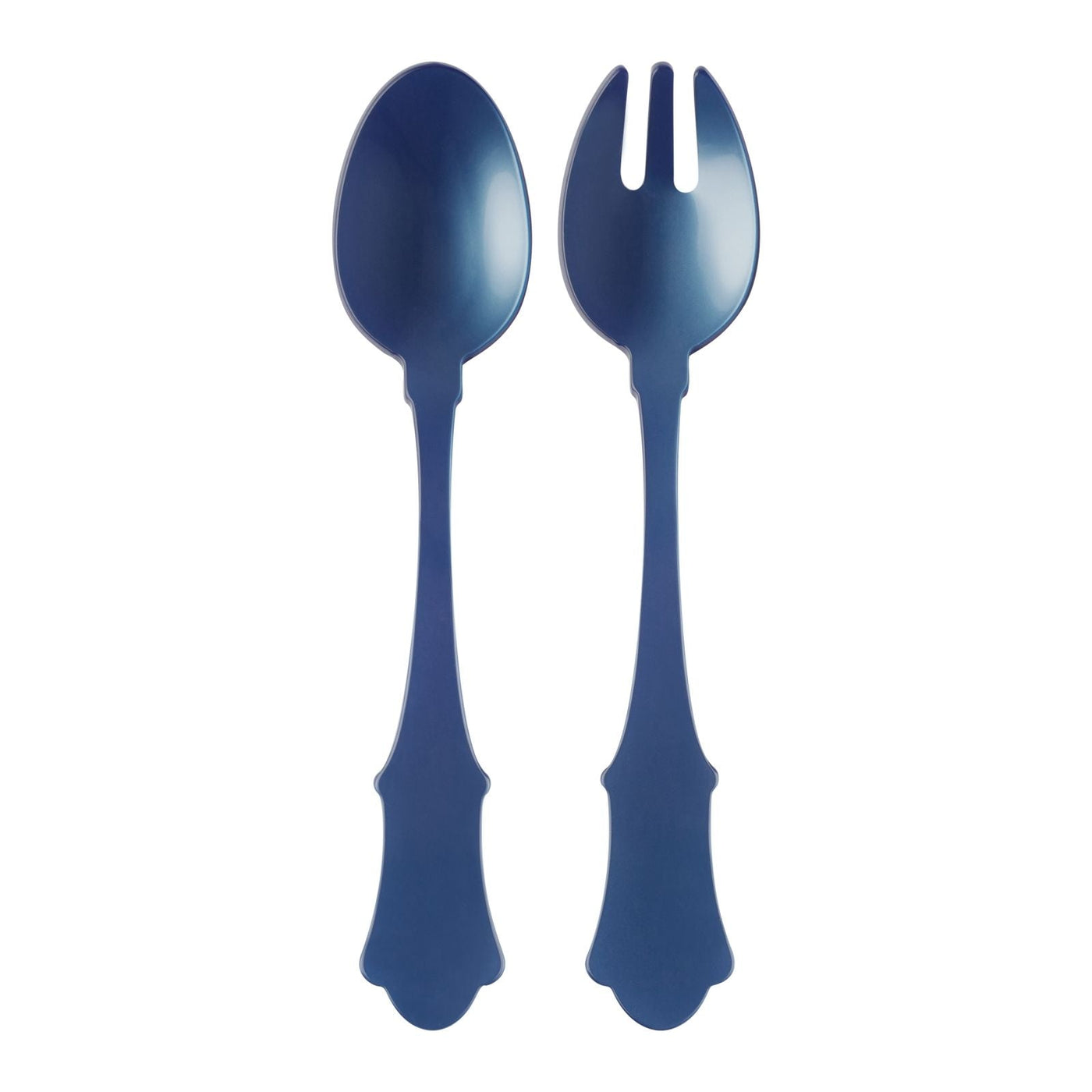 Sabre Honorine Salad Servers Set, Steel Blue - Kitchen Universe