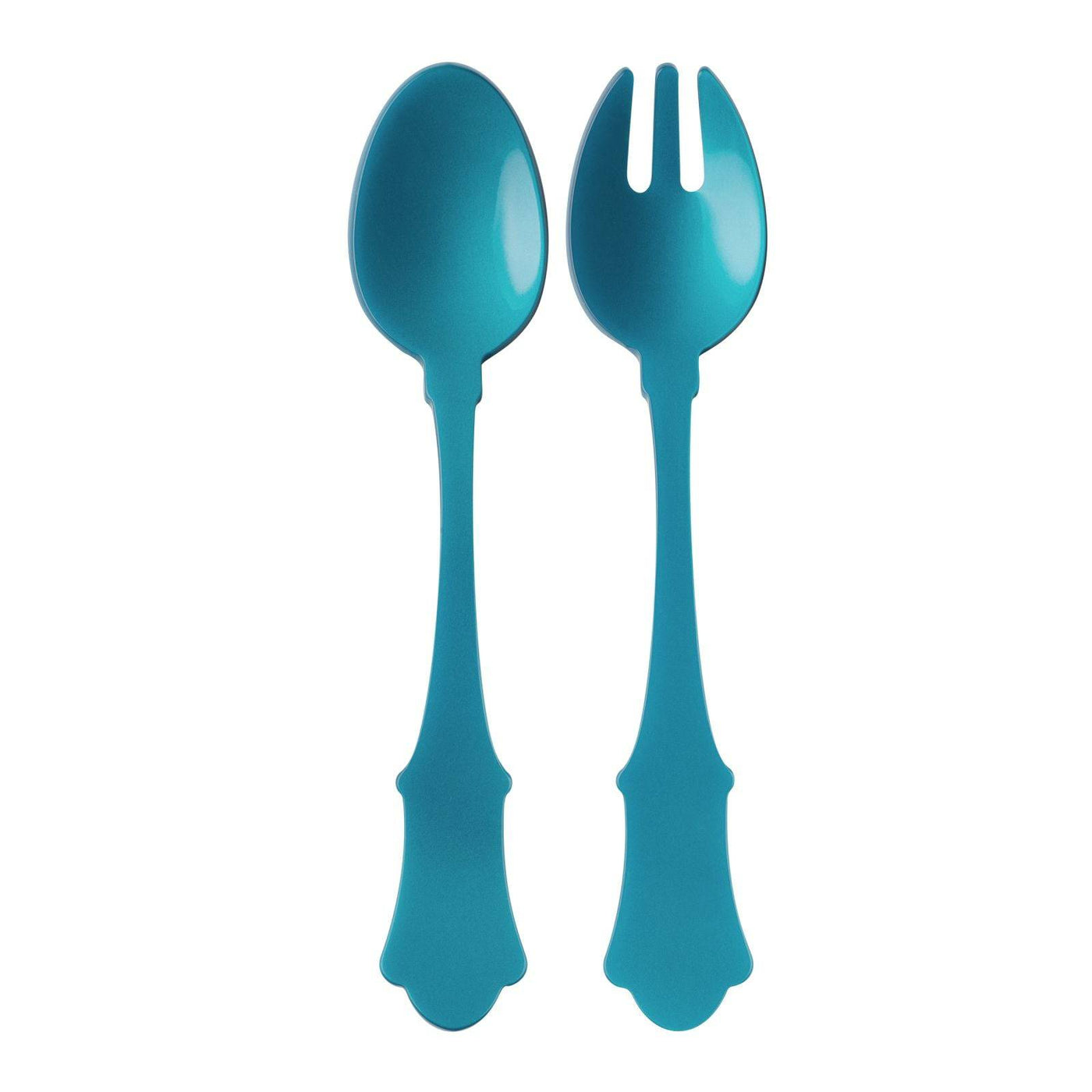 Sabre Honorine Salad Servers Set, Turquoise - Kitchen Universe