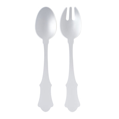 Sabre Honorine Salad Servers Set, White - Kitchen Universe