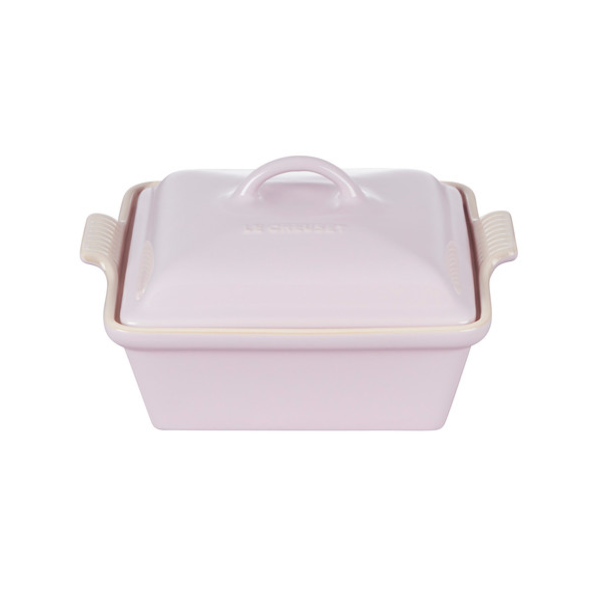 Le Creuset Heritage Stoneware Square Casserole With Lid, 2.5-Quart, Shallot - Kitchen Universe