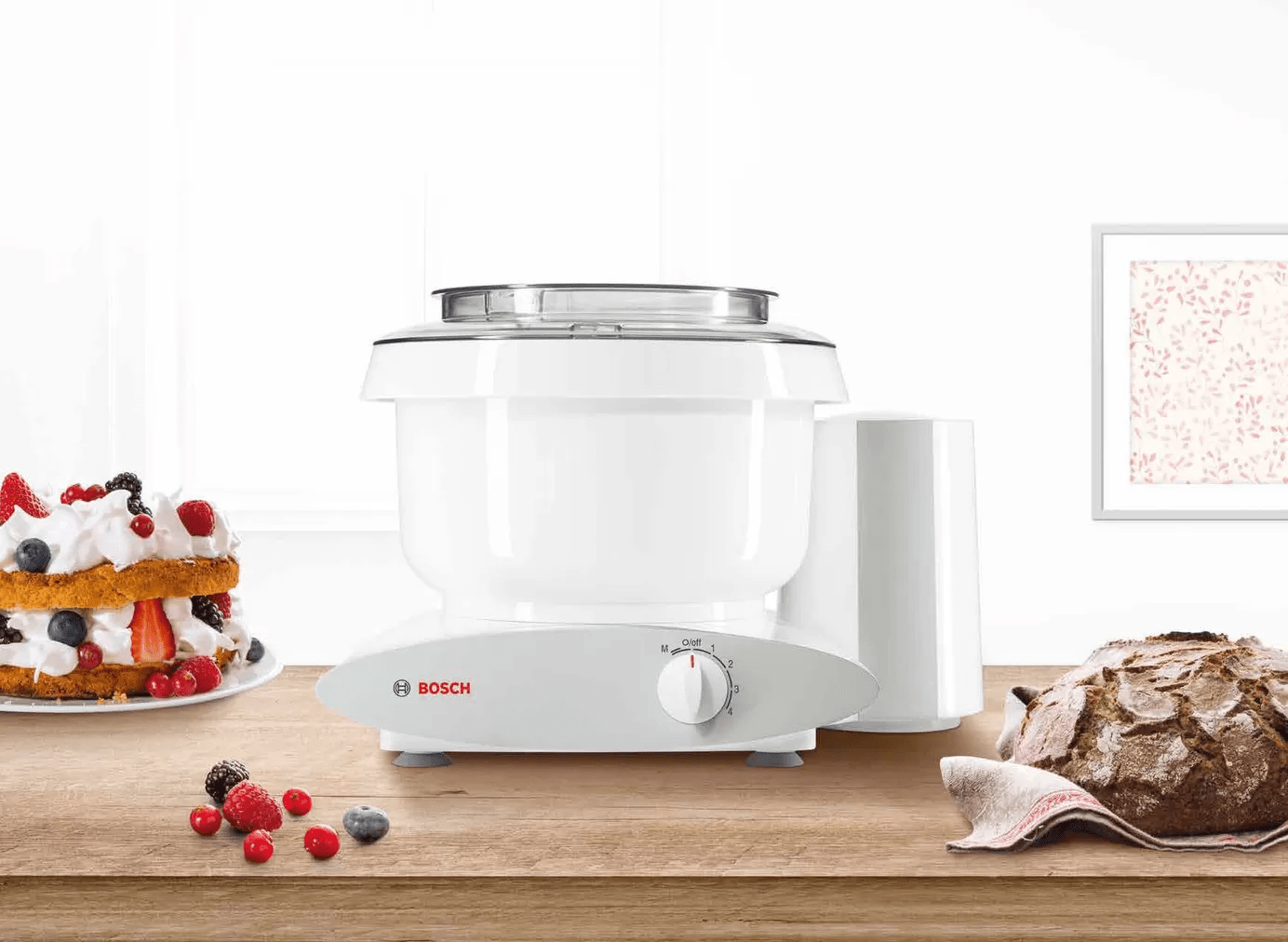 Bosch Machine 6.5 Qt. Universal Plus Mixer, White - Kitchen Universe