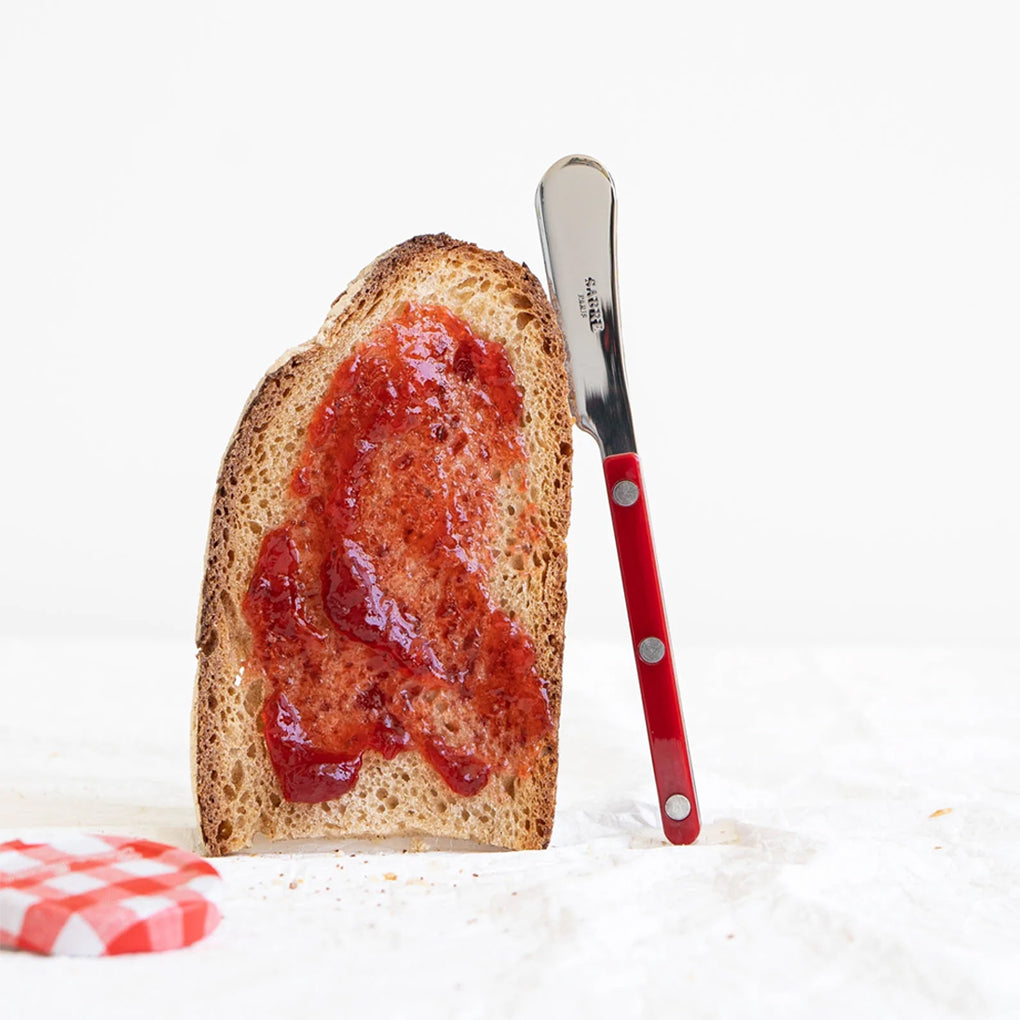 Sabre Bistrot Butter Spreader, Burgundy - Kitchen Universe
