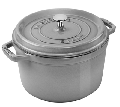 Staub Tall Cocotte Round 5-qt, Graphite Grey - Kitchen Universe