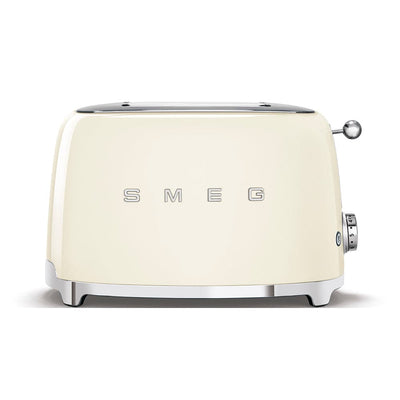 Smeg 50's Retro Style Aesthetic 2-Slice Toaster, Cream - Kitchen Universe