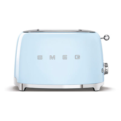 Smeg 50's Retro Style Aesthetic 2-Slice Toaster, Pastel Blue - Kitchen Universe