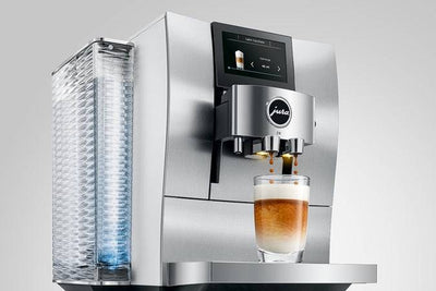 Jura Z10 Fully Automatic Bean-To-Cup Machine for Hot and Cold Coffee, Aluminum White - Kitchen Universe