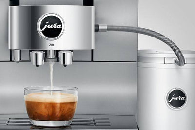 Jura Z10 Fully Automatic Bean-To-Cup Machine for Hot and Cold Coffee, Aluminum White - Kitchen Universe