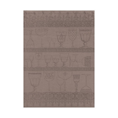 Le Jacquard Francais 100% Linen Crystal Tea Towel, 24 x 31-in Black Pepper - Kitchen Universe