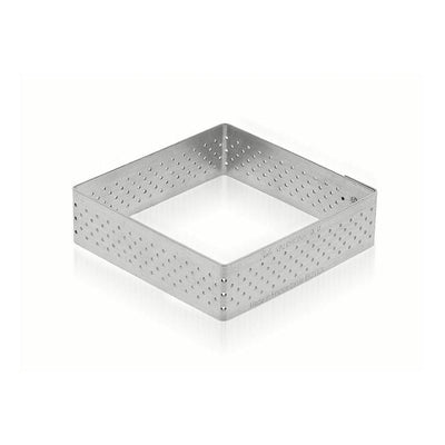 de Buyer Valrhona Stainless Steel Perforated Tart Ring, Square 3-in. - Kitchen Universe