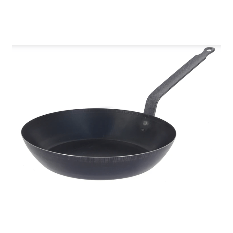 de Buyer Force Blue Fry Pan, Browing Blue Steel, 9.4-in. - Kitchen Universe