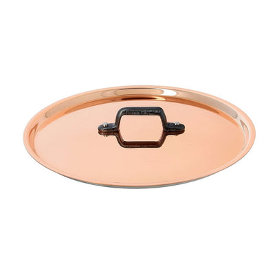 de Buyer Inocuivre Tradition Copper Lid With Cast Iron Handle, 9.5-Inches - Kitchen Universe