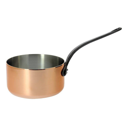de Buyer Inocuivre Tradition Copper Saucepan With Cast Iron Handle, 2.6-Quart - Kitchen Universe